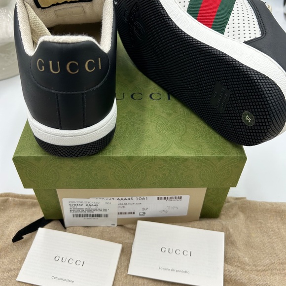 Women’s Gucci, screener leather trainers size 37 made in Italy - Picture 10 of 10